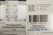 The Pennsylvania-based drug maker Endo announced this week that it is expanding its recall of clonazepam tablets because some cartons bear the incorrect drug strength and wrong drug code.