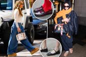 A collage of women, including celebrities Dua Lipa and Jennifer Lopez, wearing shoes