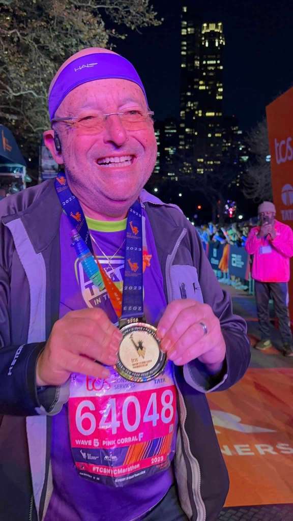 Kaufman has been walking the NYC Marathon since 2015.