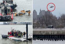 At least four dead after helicopter carrying 3 kids crashes into NYC's Hudson River: ‘Split in half’